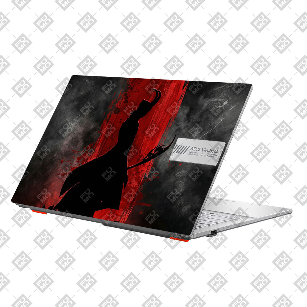 Loki Silhouette Red Strike Asus Vivobook Go 15 E1504G Laptop Skin