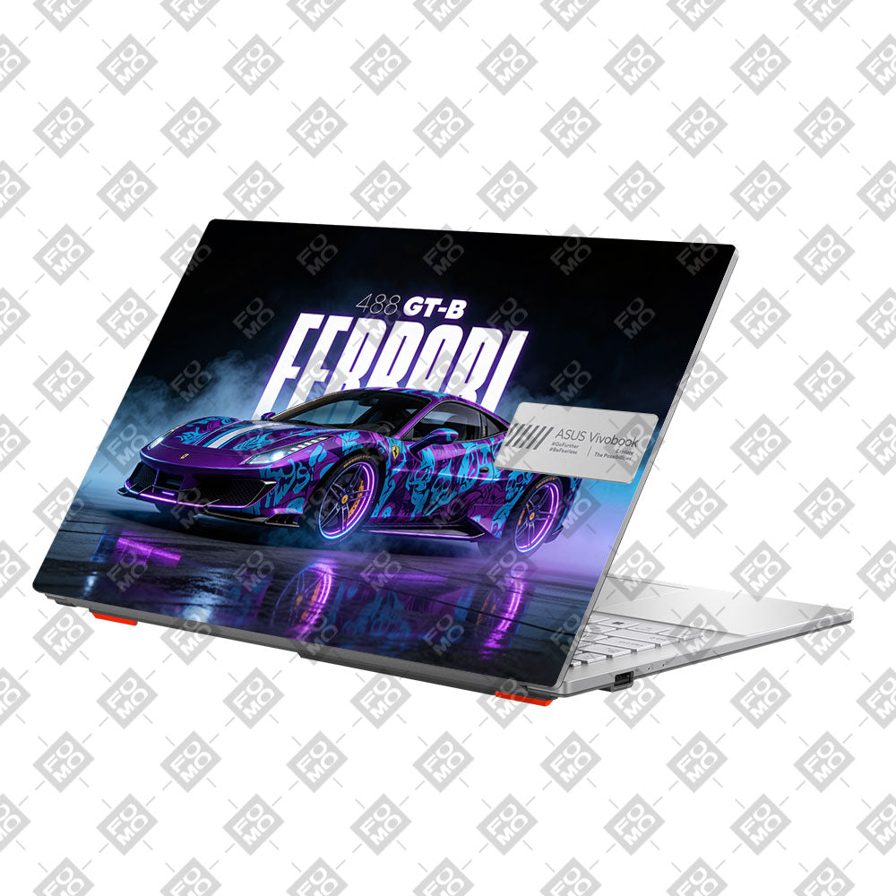 Psycho Drive Ferrari 488 Asus Vivobook Go 15 E1504G Laptop Skin