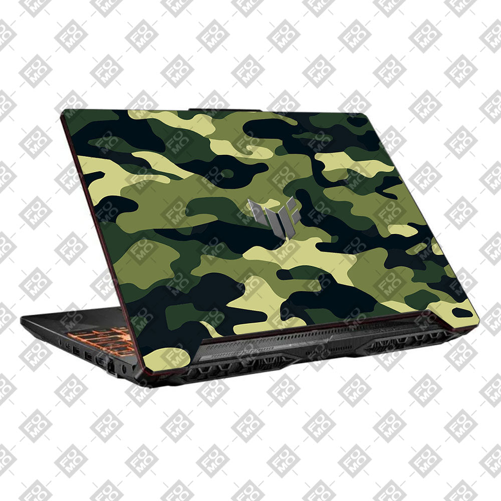 Forest Green Camo Asus TUF F15 FX506 and A15 FA506 Laptop Skin