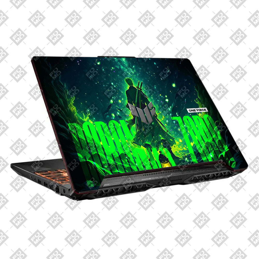 Roronoa Zoro Green Fury Asus TUF F15 FX506 & A15 FA506 Laptop Skin
