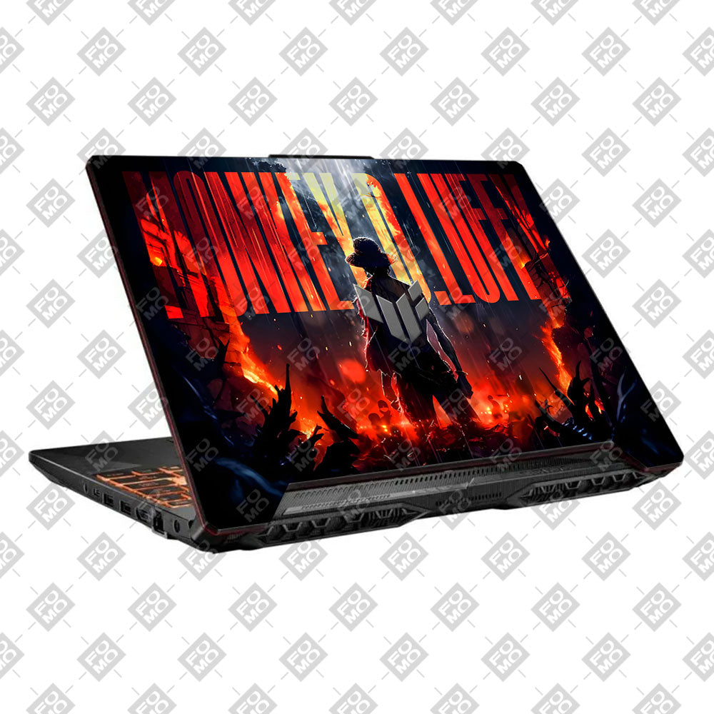 Monkey D. Luffy Blazing Red Asus TUF F15 FX506 & A15 FA506 Laptop Skin