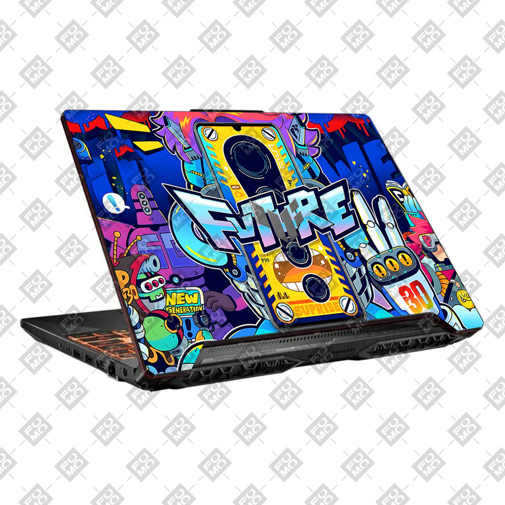 Futuristic Cyberpunk Vision Asus TUF F15 FX506 & A15 FA506 Laptop Skin