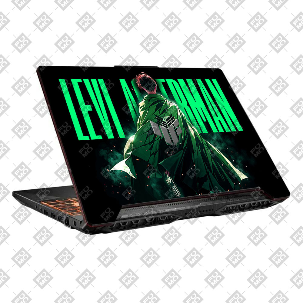 Levi Ackerman Stance Asus TUF F15 FX506 & A15 FA506 Laptop Skin