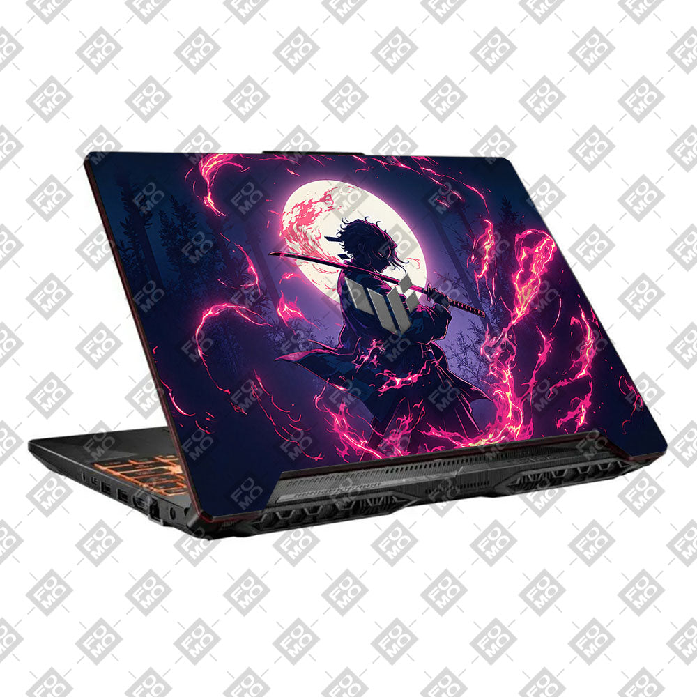 Tanjiro's Flame of Ember Asus TUF F15 FX506 & A15 FA506 Laptop Skin