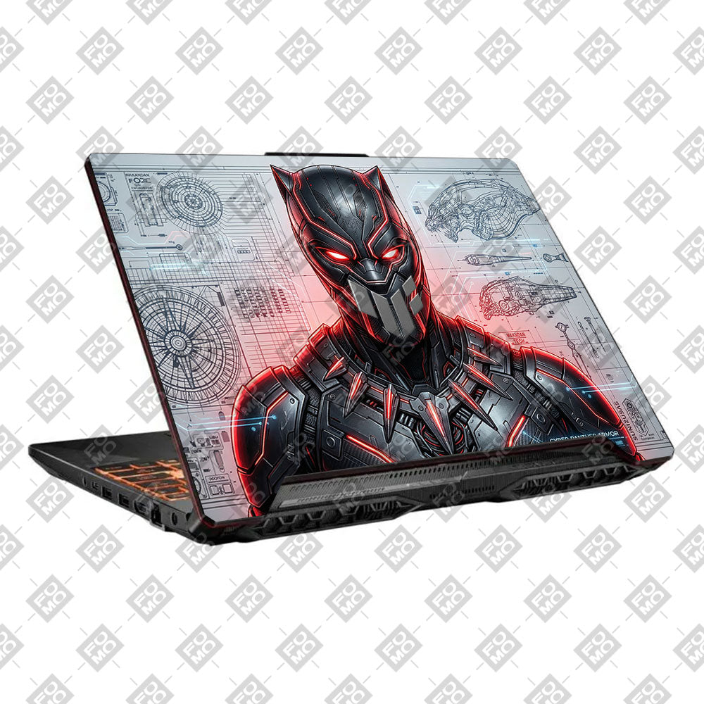 Black Panther Vibranium Tech Asus TUF F15 FX506 & A15 FA506 Laptop Skin