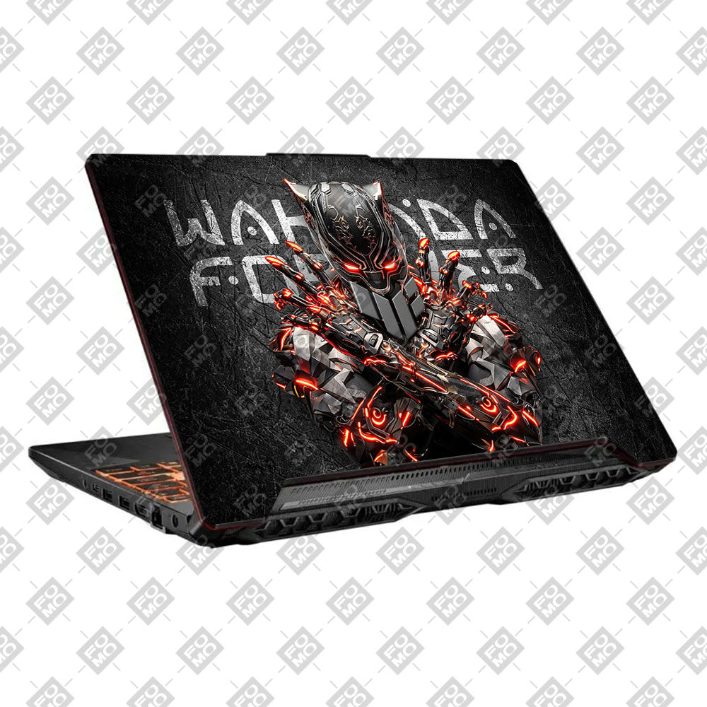 Black Panther Glowing Fury Asus TUF F15 FX506 & A15 FA506 Laptop Skin