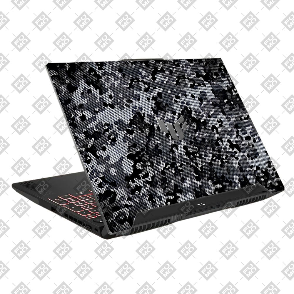 Stealth Grey Camo Asus TUF F15 FX507 and A15 FA507 Laptop Skin