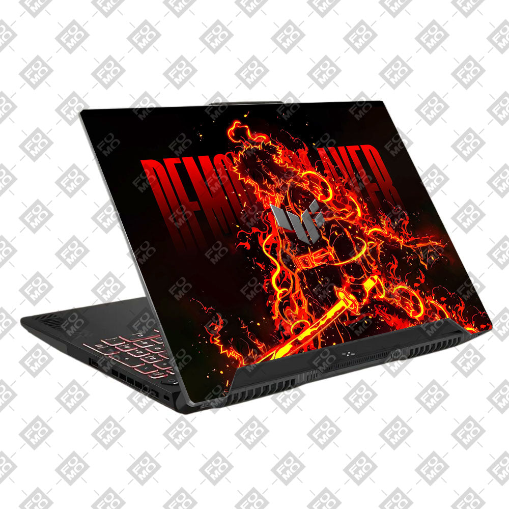 Rengoku Blazing Inferno Asus TUF F15 FX507 & A15 FA507 Laptop Skin