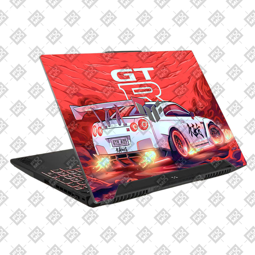 Nissan GTR Turbo Performance Edition Asus TUF F15 FX507 and A15 FA507 Laptop Skin