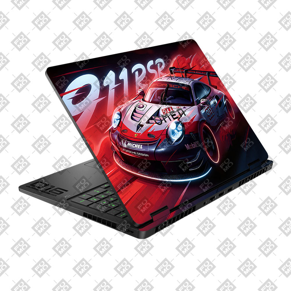 Porsche 911 RSR HP Omen Gaming 16 2025, 2026 Laptop Skin
