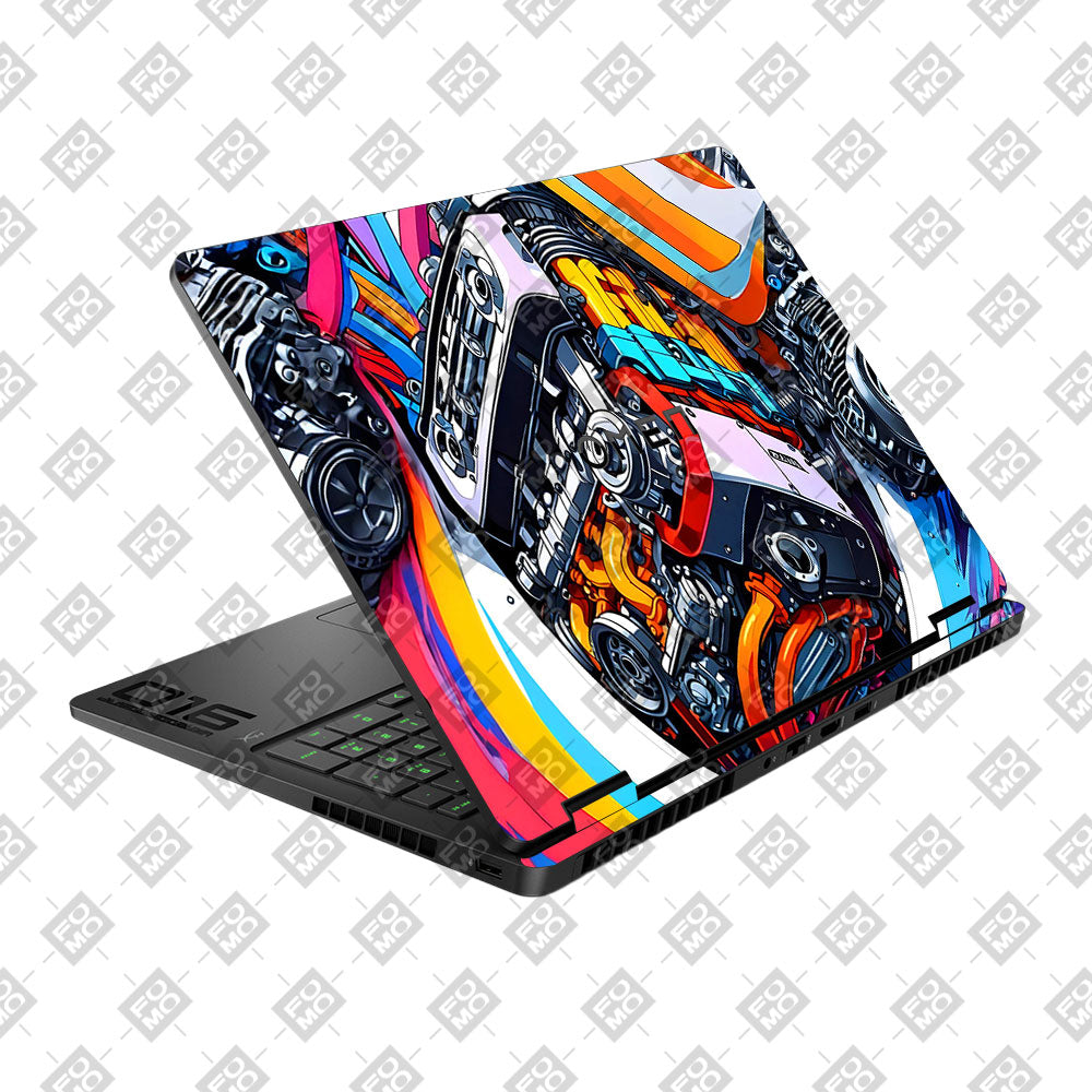 Power in Motion HP Omen Gaming 16 2025, 2026 Laptop Skin