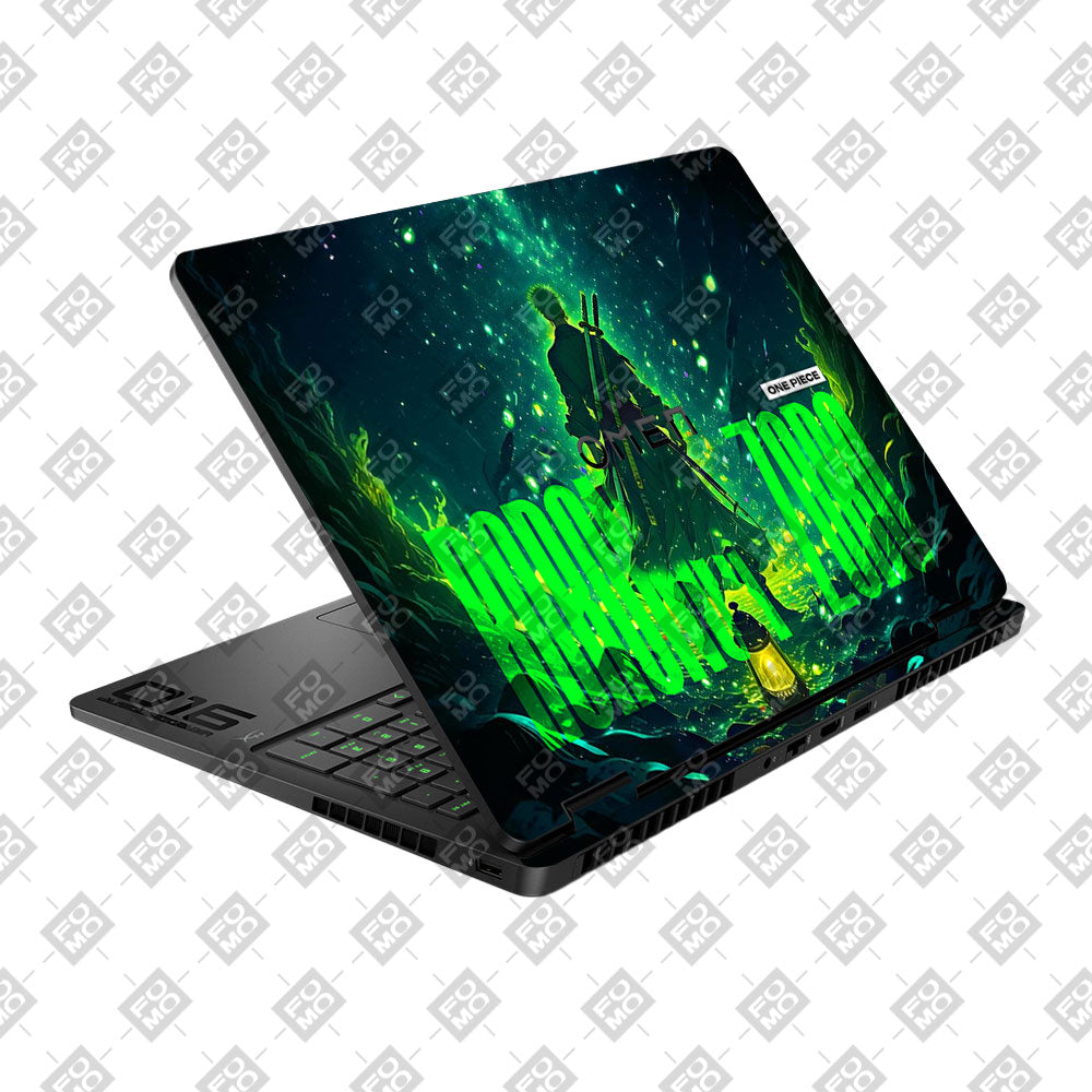 Roronoa Zoro Green Fury HP Omen Gaming 16 2025, 2026 Laptop Skin