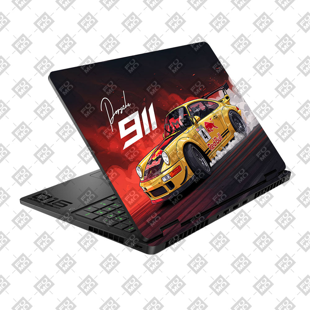 Porsche 911 Red Bull Classic Racer HP Omen Gaming 16 2025, 2026 Laptop Skin
