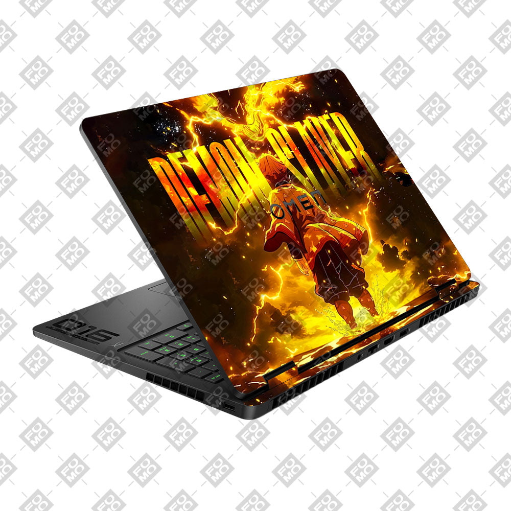 Zenitsu Lightning Strike HP Omen Gaming 16 2025, 2026 Laptop Skin