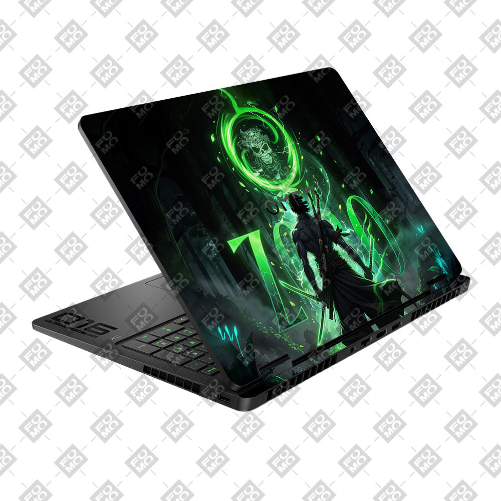 Zoro Green Aura HP Omen Gaming 16 2025, 2026 Laptop Skin