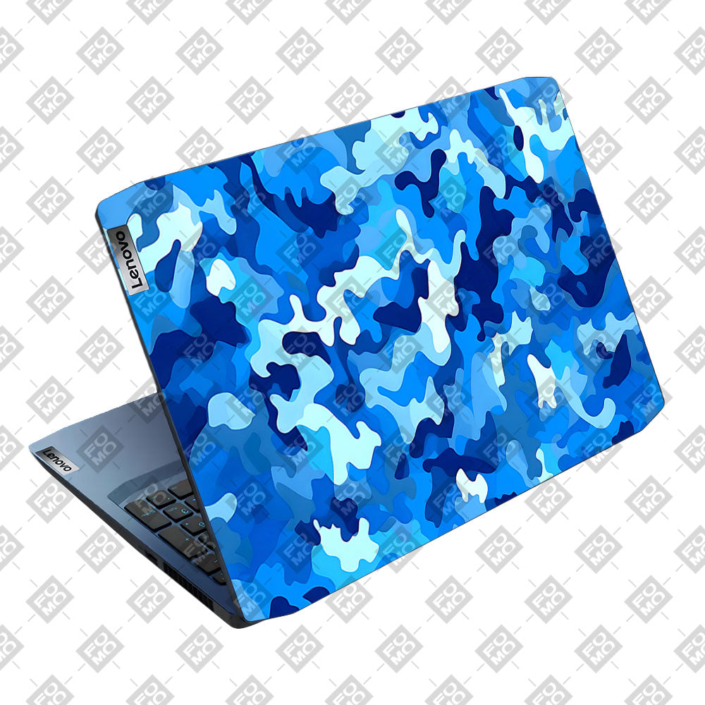Arctic Blue Camo Pattern Lenovo Ideapad Gaming 3 15ARH05 and 15IMH05 Laptop Skin