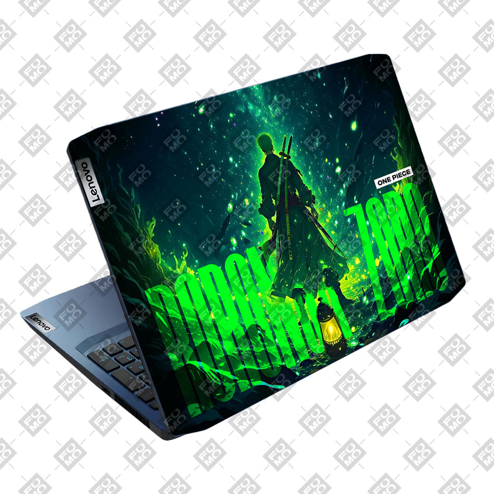 Roronoa Zoro Green Fury Lenovo IdeaPad Gaming 3 15ARH05 and 15IMH05 Laptop Skin