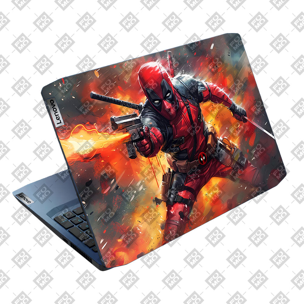 Deadpool in Action Lenovo IdeaPad Gaming 3 15ARH05 and 15IMH05 Laptop Skin