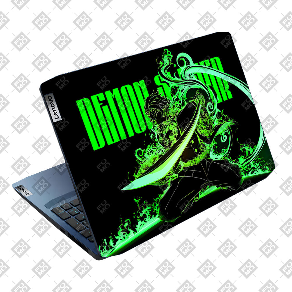Tanjiro Green Flame Dance Lenovo IdeaPad Gaming 3 15ARH05 and 15IMH05 Laptop Skin