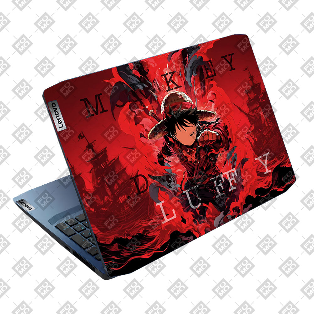 Red King Luffy Lenovo IdeaPad Gaming 3 15ARH05 and 15IMH05 Laptop Skin