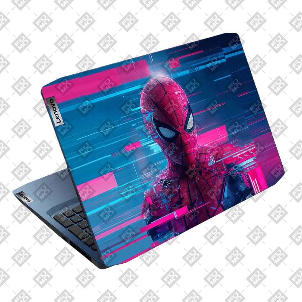 Glitch Spider Neon Web Lenovo IdeaPad Gaming 3 15ARH05 and 15IMH05 Laptop Skin