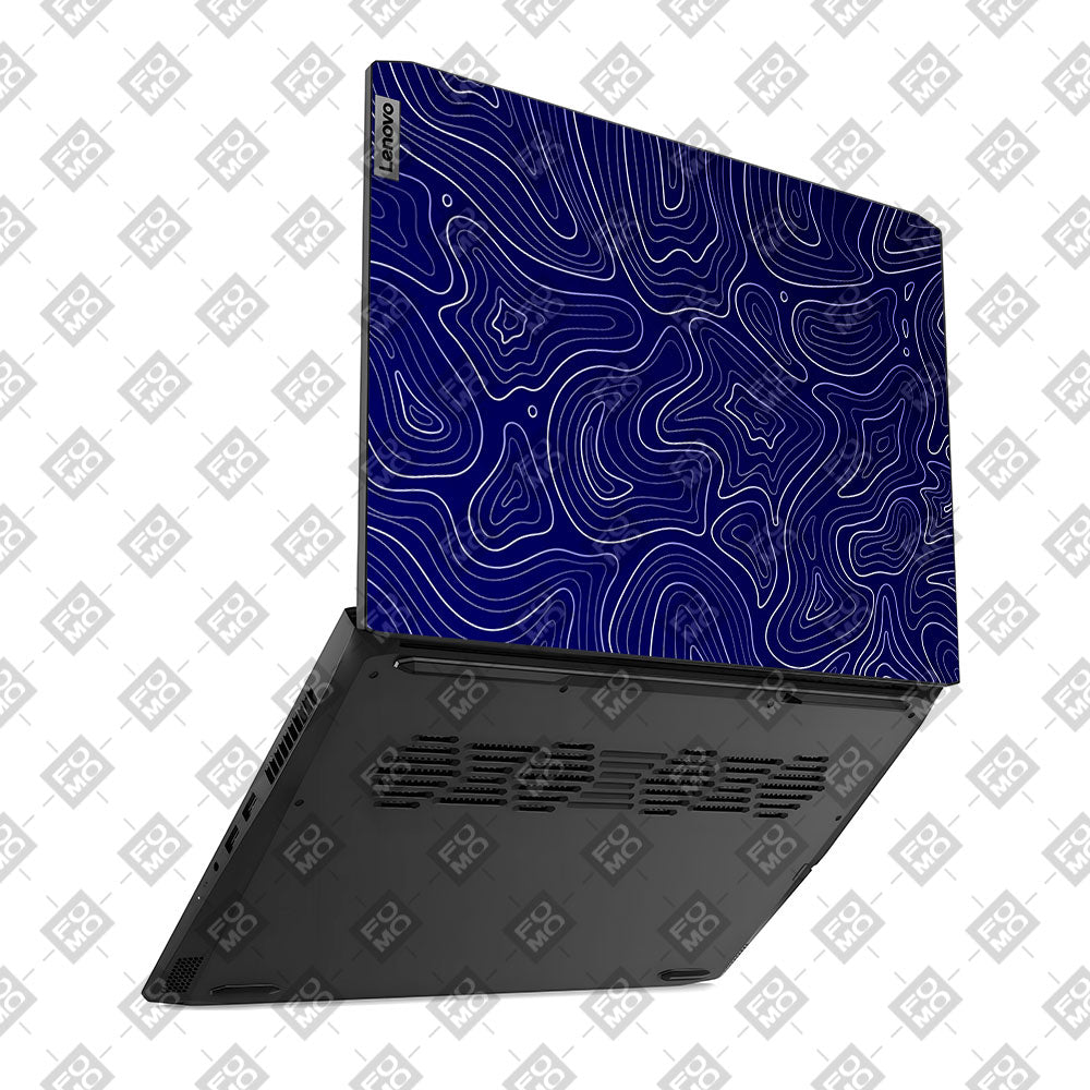 Deep Blue Contour Depths Lenovo IdeaPad Gaming 3 15ACH6 and 15IHU6 Laptop Skin