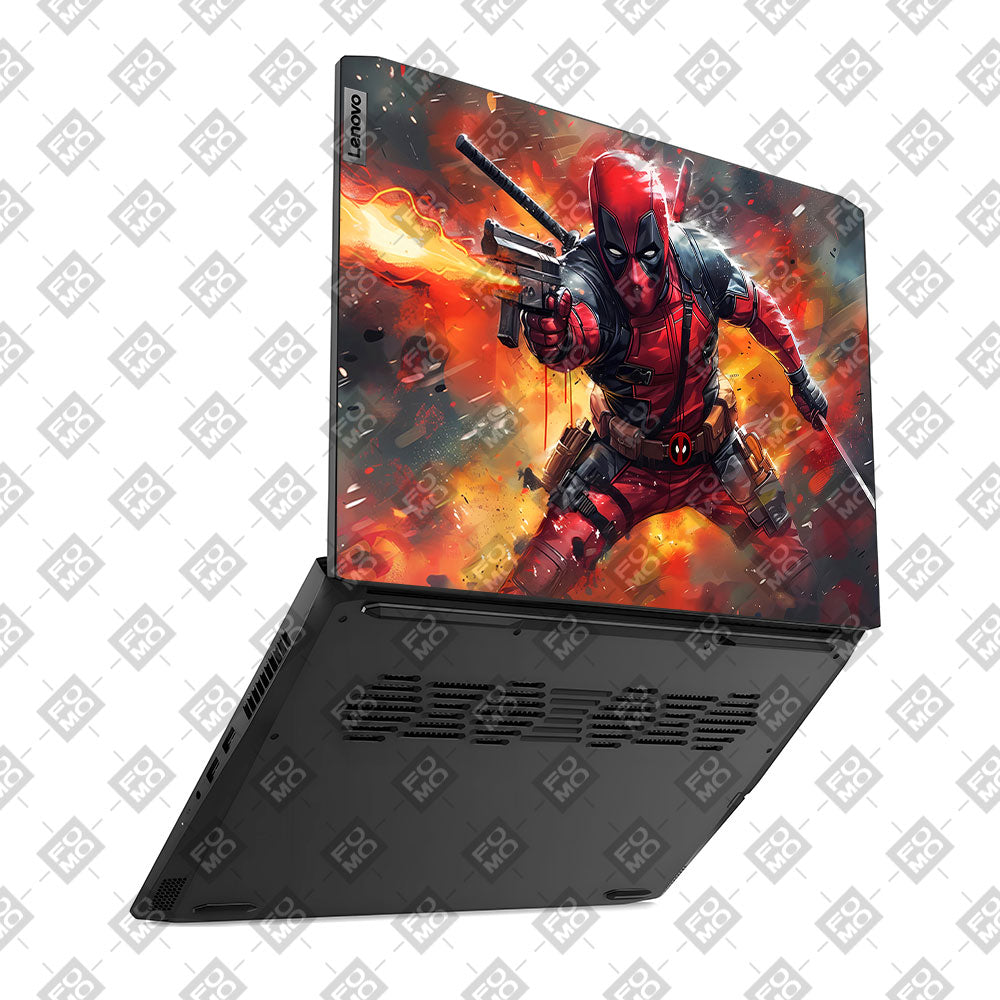 Deadpool in Action Lenovo IdeaPad Gaming 3 15ACH6 and 15IHU6 Laptop Skin