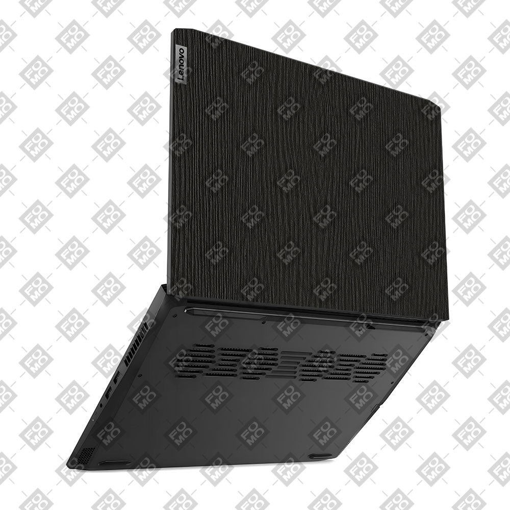 Textured Black Wood Lenovo IdeaPad Gaming 3 15ACH6 and 15IHU6 Laptop Skin