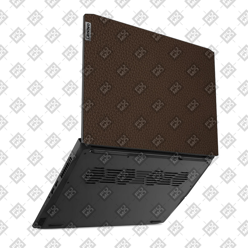 Textured Brown Leather Lenovo IdeaPad Gaming 3 15ACH6 and 15IHU6 Laptop Skin