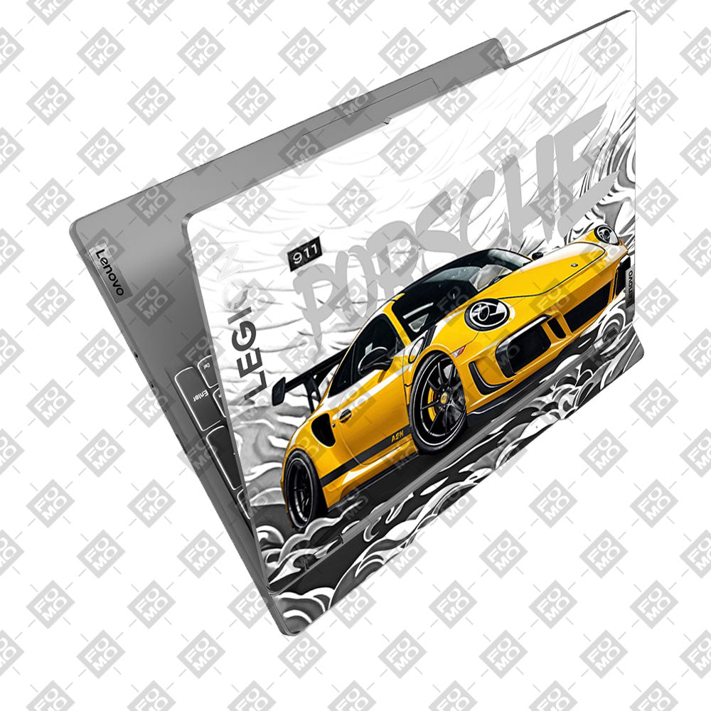 Porsche 911 Yellow Blaze Lenovo Legion 5 15IRX9 Laptop Skin