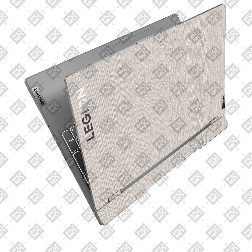 Textured White Wood Lenovo Legion 5 15IRX9 Laptop Skin