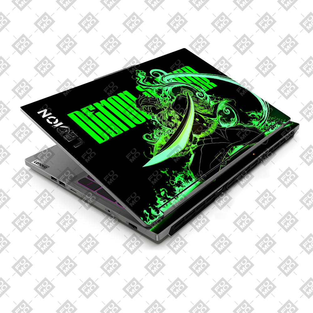 Tanjiro Green Flame Dance Lenovo Legion 5 16IRX9 Laptop Skin
