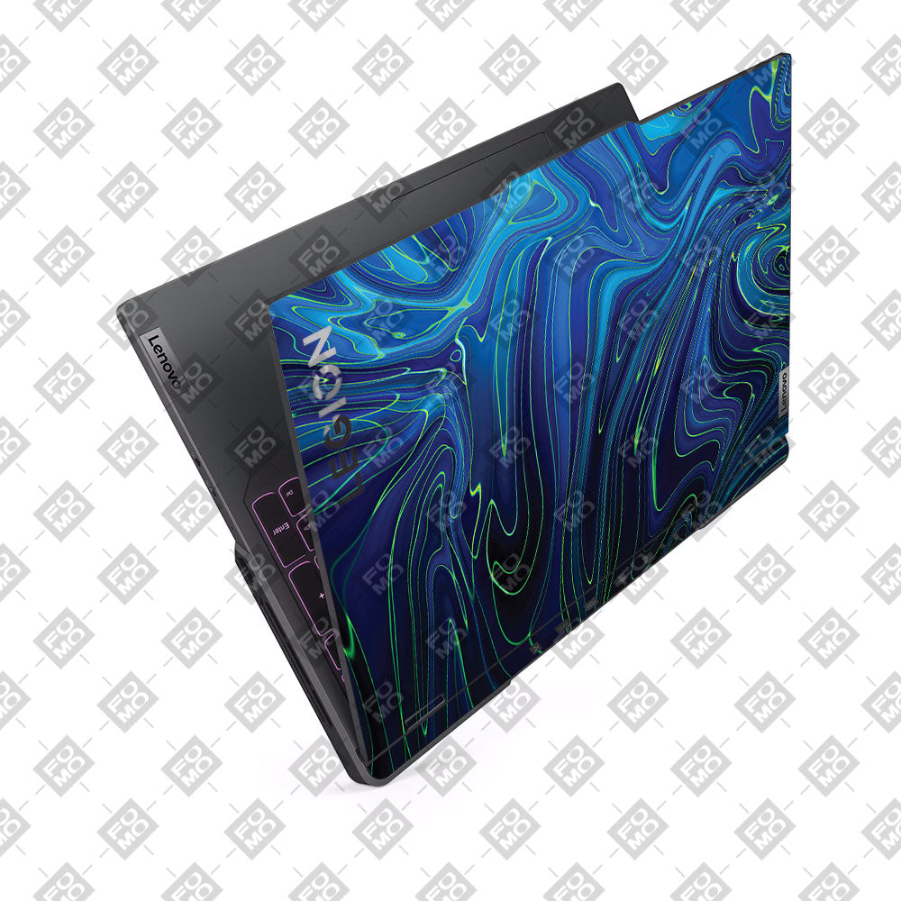 Cobalt Liquid Design Lenovo Legion 5 Pro 16IRX8 and 16IRX9 Laptop Skin