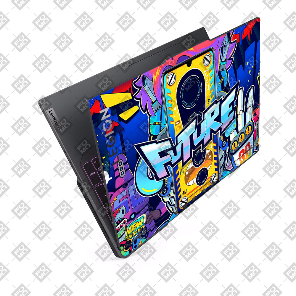 Futuristic Cyberpunk Vision Lenovo Legion 5 Pro 16IRX8 and 16IRX9 Laptop Skin