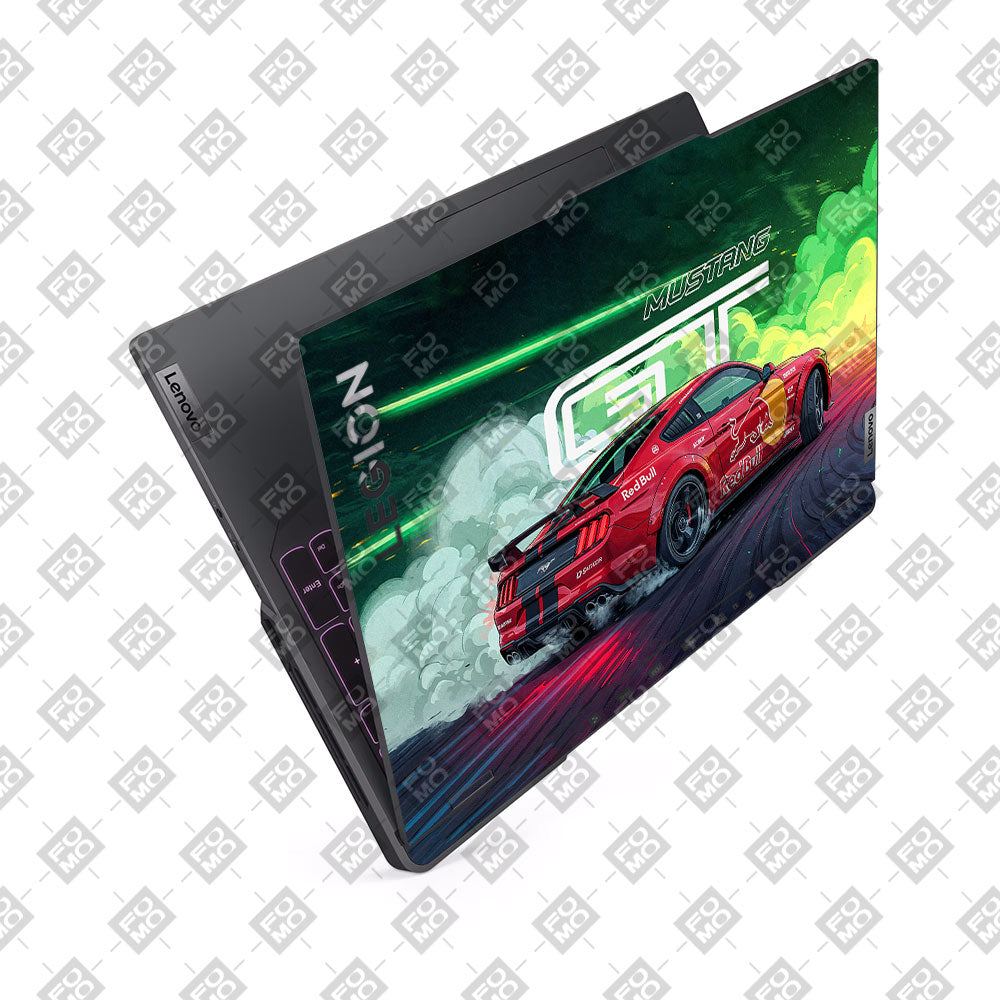Mustang GT Red Bull Drift Beast Lenovo Legion 5 Pro 16IRX8 and 16IRX9 Laptop Skin