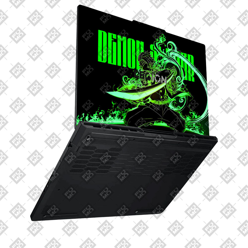 Tanjiro Green Flame Dance Lenovo Legion Pro 5 16ADR10 Laptop Skin
