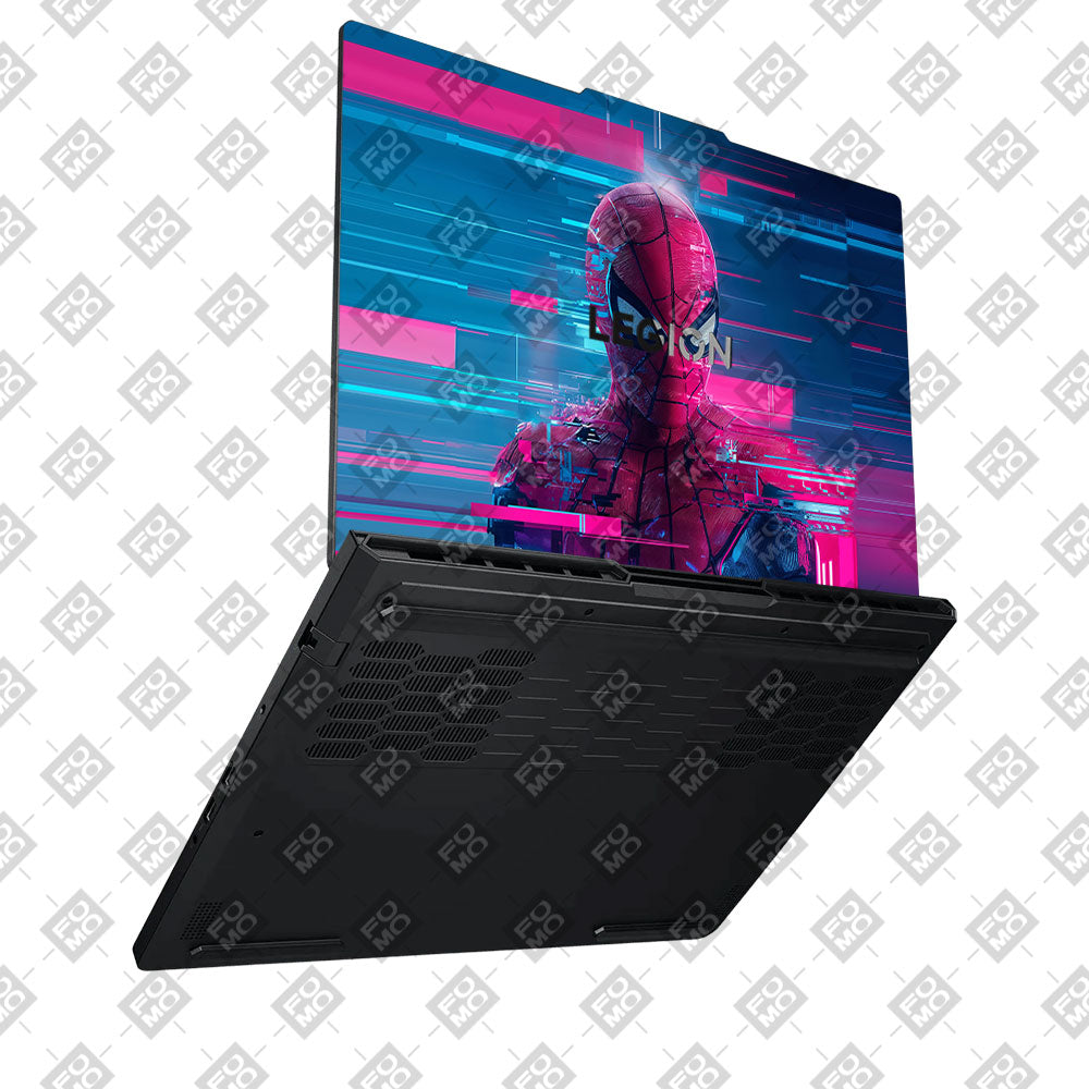 Glitch Spider Neon Web Lenovo Legion Pro 5 16ADR10 Laptop Skin