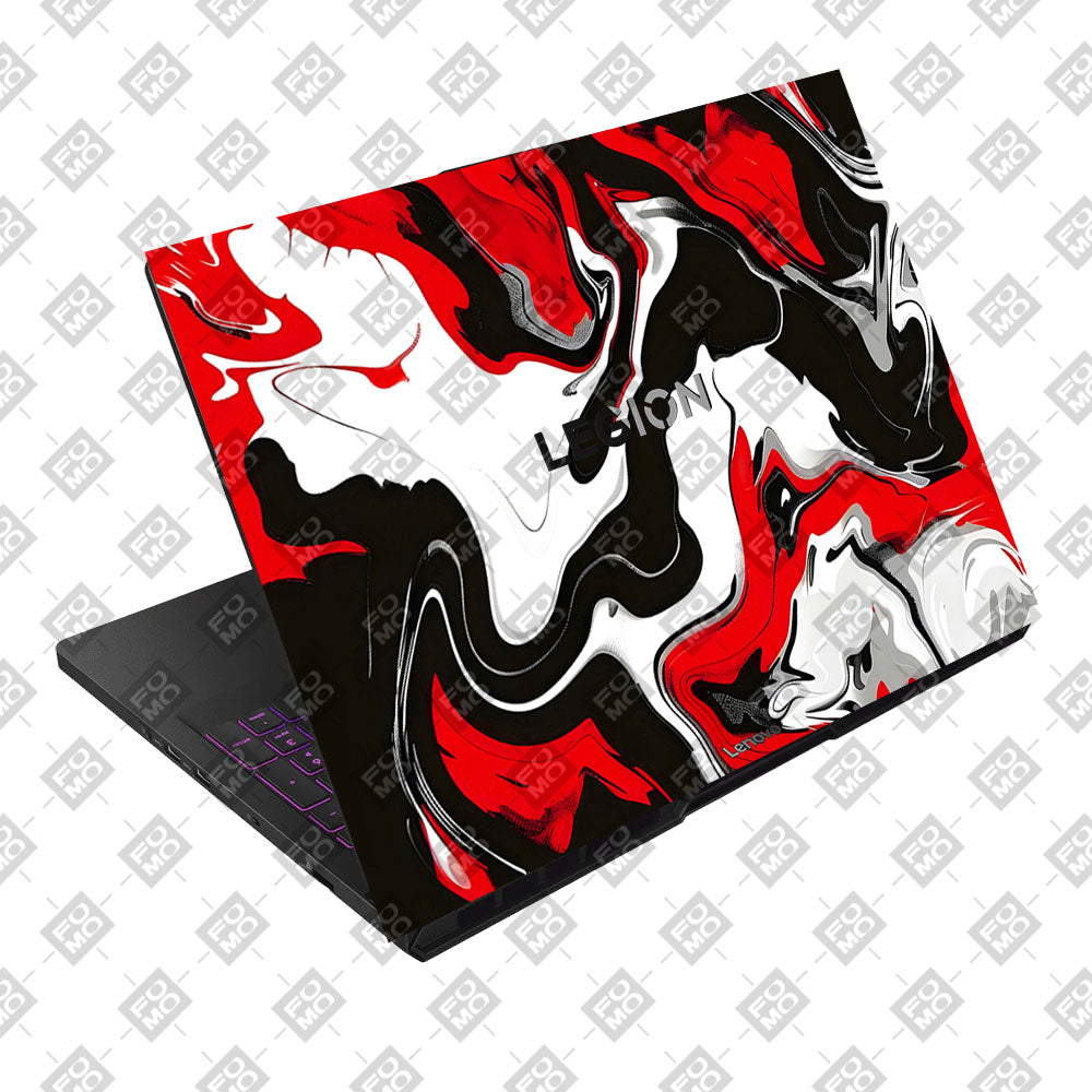 Red and White Marble Lenovo Legion Pro 5 16AFR10 Laptop Skin