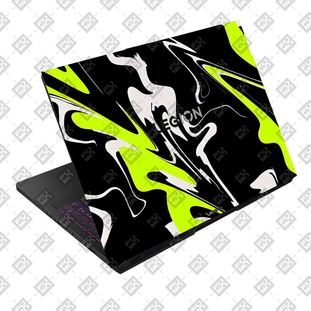 Neon Green and Black Patterns Lenovo Legion Pro 5 16AFR10 Laptop Skin