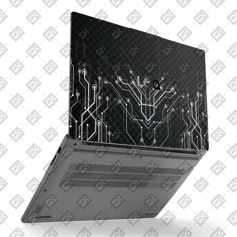 Black Digital Circuit Lenovo LOQ Essential 15IAX9E Laptop Skin