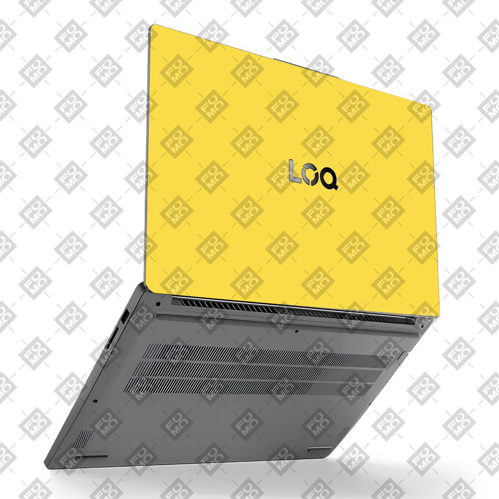 Textured Yellow Lenovo LOQ Essential 15IAX9E Laptop Skin