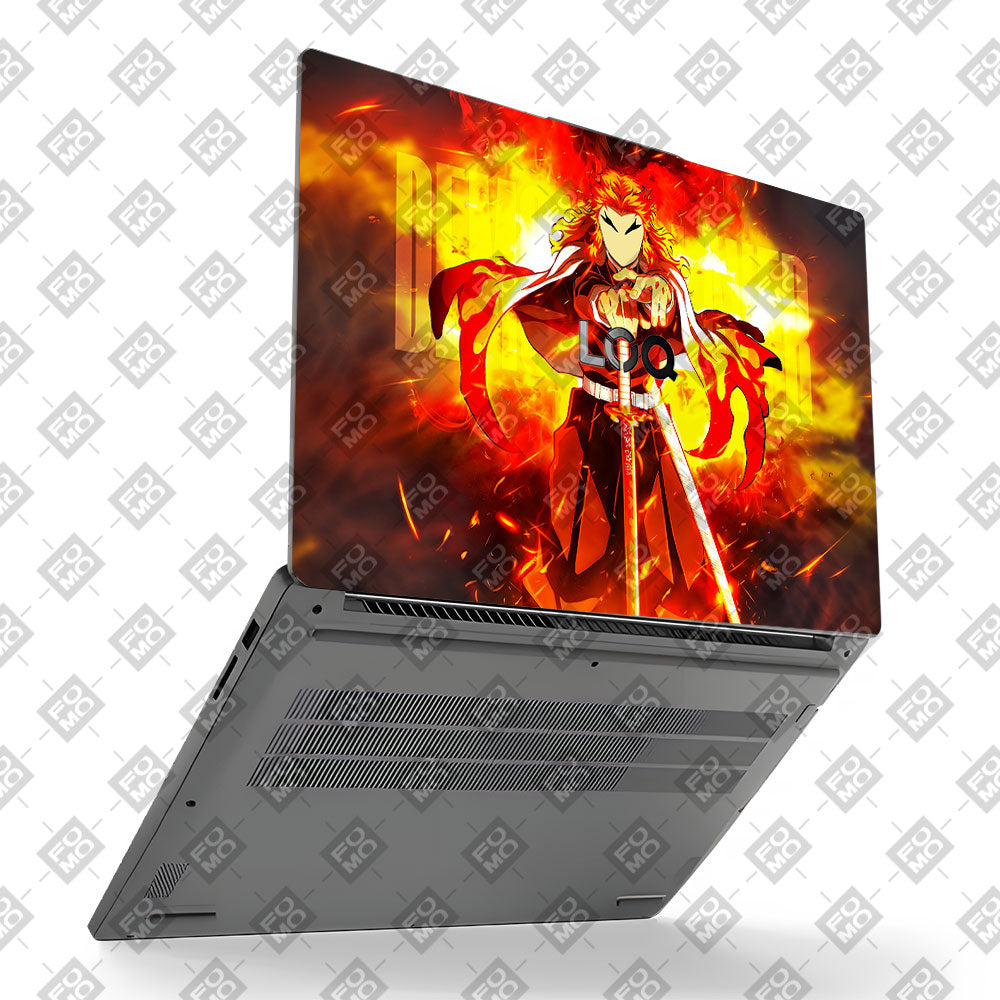 Flame Hashira Rengoku Lenovo LOQ Essential 15IAX9E Laptop Skin