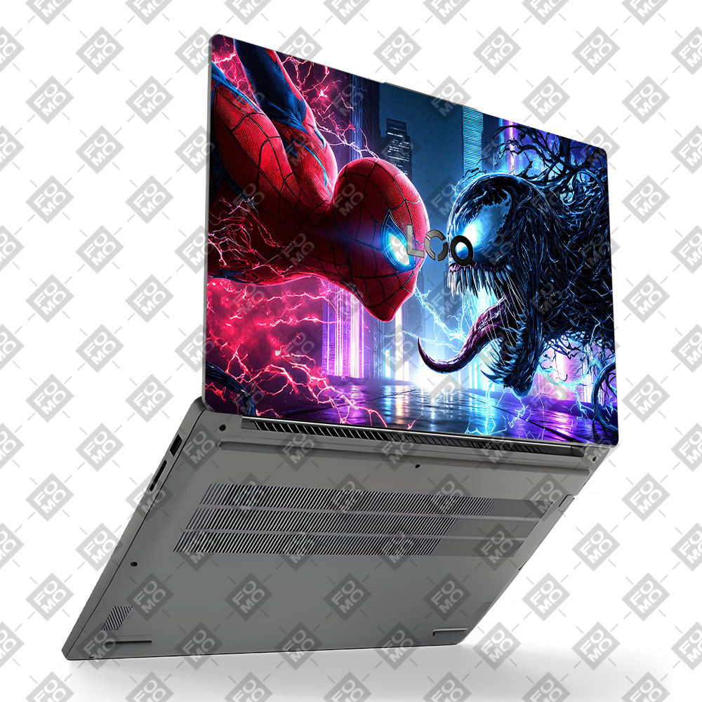 Spiderman vs Venom Showdown Lenovo LOQ Essential 15IAX9E Laptop Skin