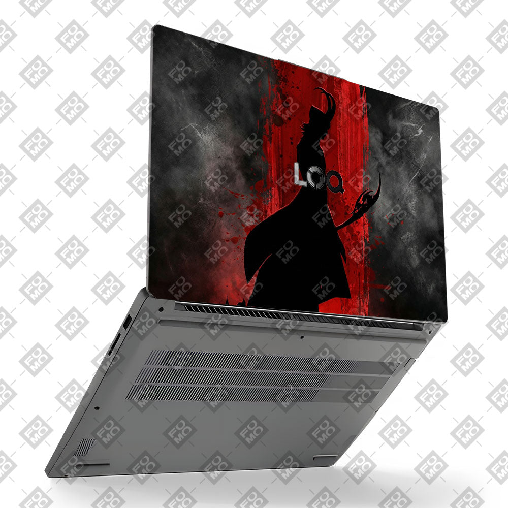 Loki Silhouette Red Strike Lenovo LOQ Essential 15IAX9E Laptop Skin