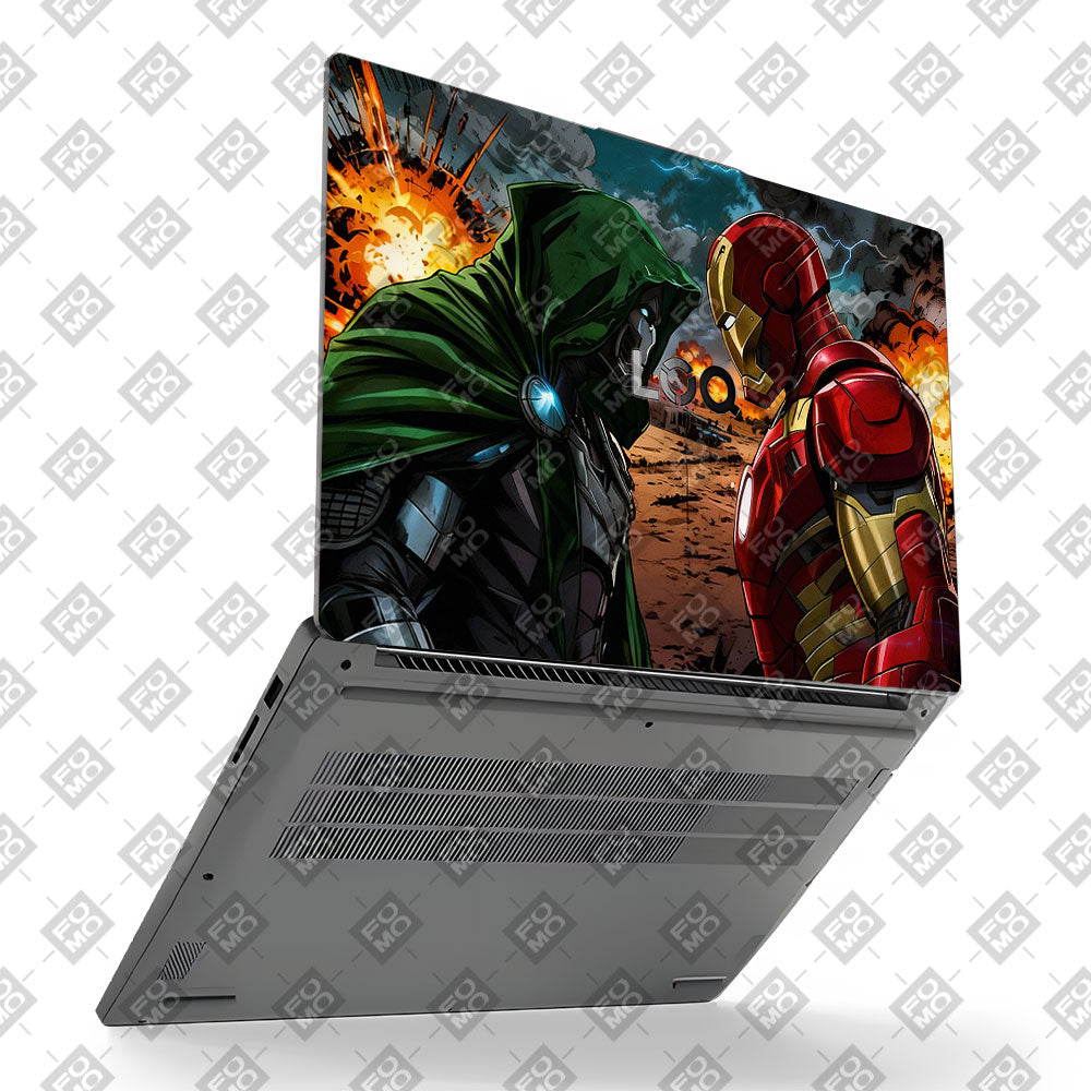 Iron Man vs Doom Lenovo LOQ Essential 15IAX9E Laptop Skin