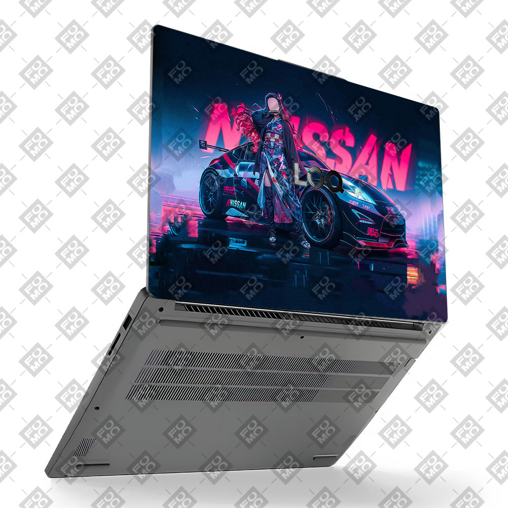 Neon Bloom Nezuko Racer Lenovo LOQ Essential 15IAX9E Laptop Skin