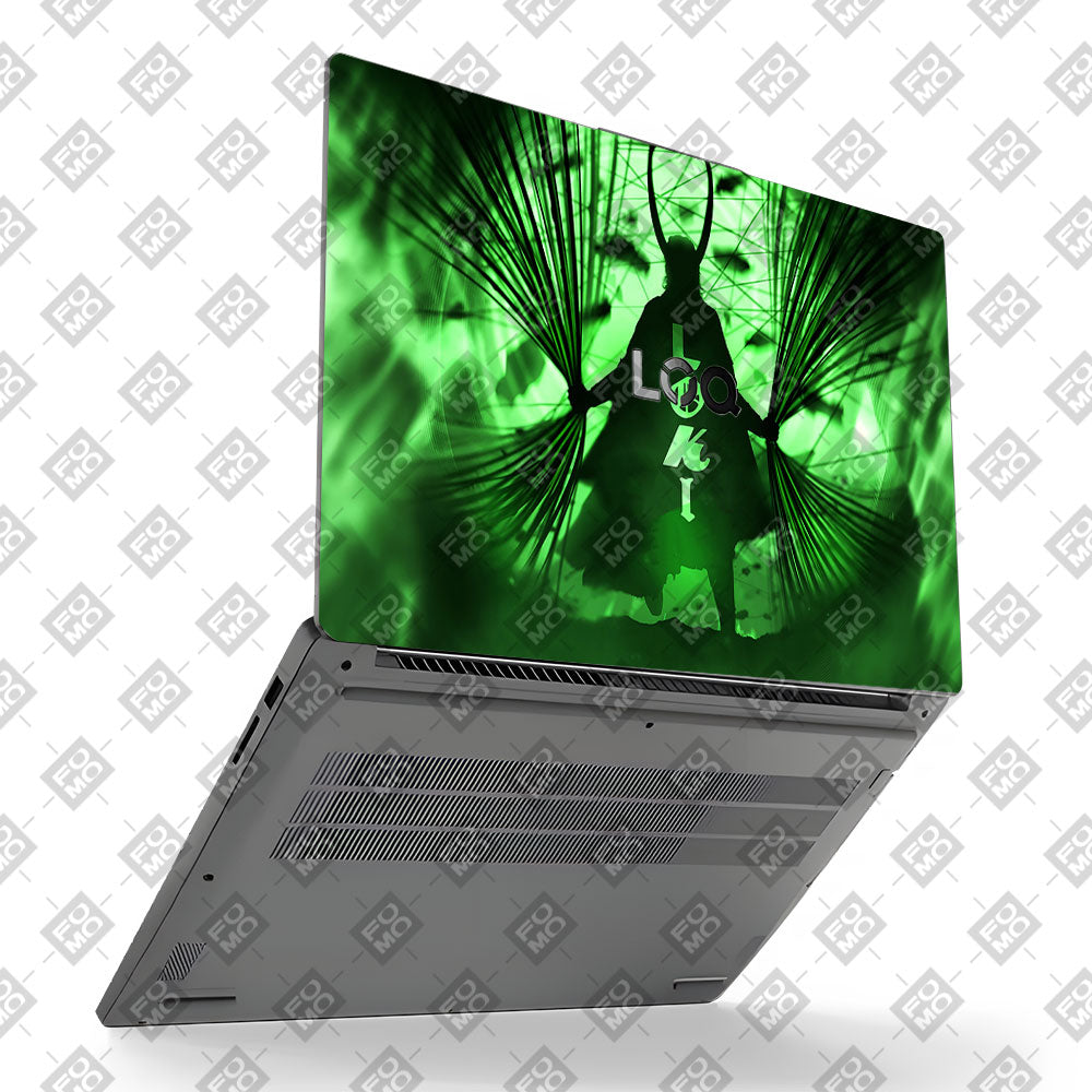 Loki's Green Aura Lenovo LOQ Essential 15IAX9E Laptop Skin
