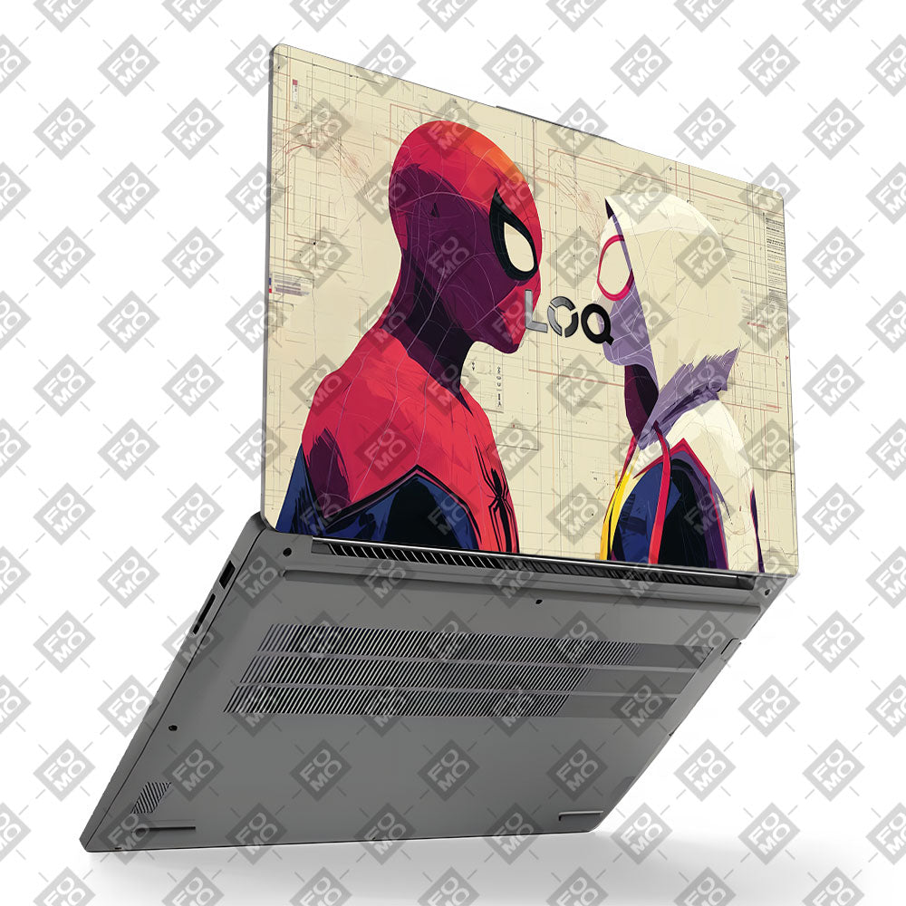 Spider Man X Spider Gwen Lenovo LOQ Essential 15IAX9E Laptop Skin