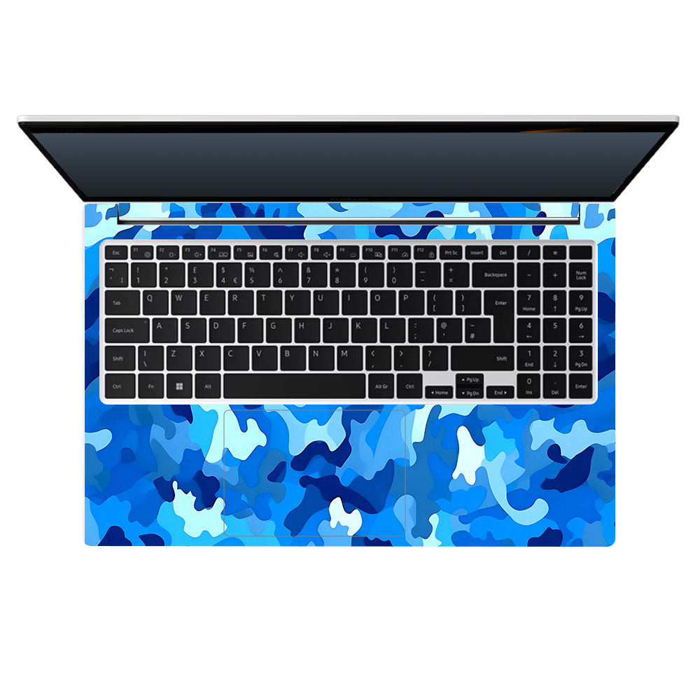 Arctic Blue Camo Pattern Samsung Galaxy Book 4 15.6 Laptop Skin