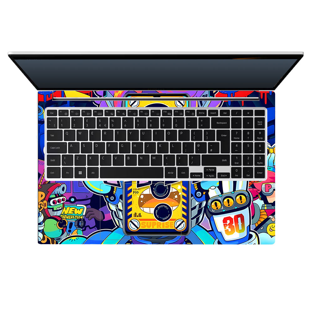Futuristic Cyberpunk Vision Samsung Galaxy Book 4 15.6 Laptop Skin